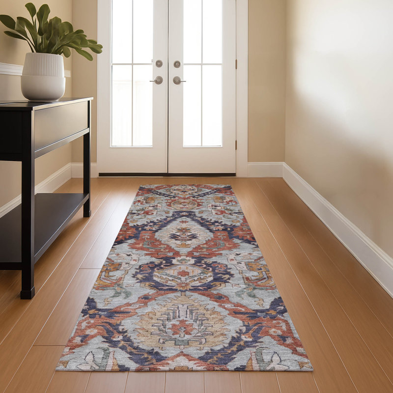 Tapis lavable à la machine Ashlynn, Tapis de couloir 2 pi 3 po x 7 pi 6 po