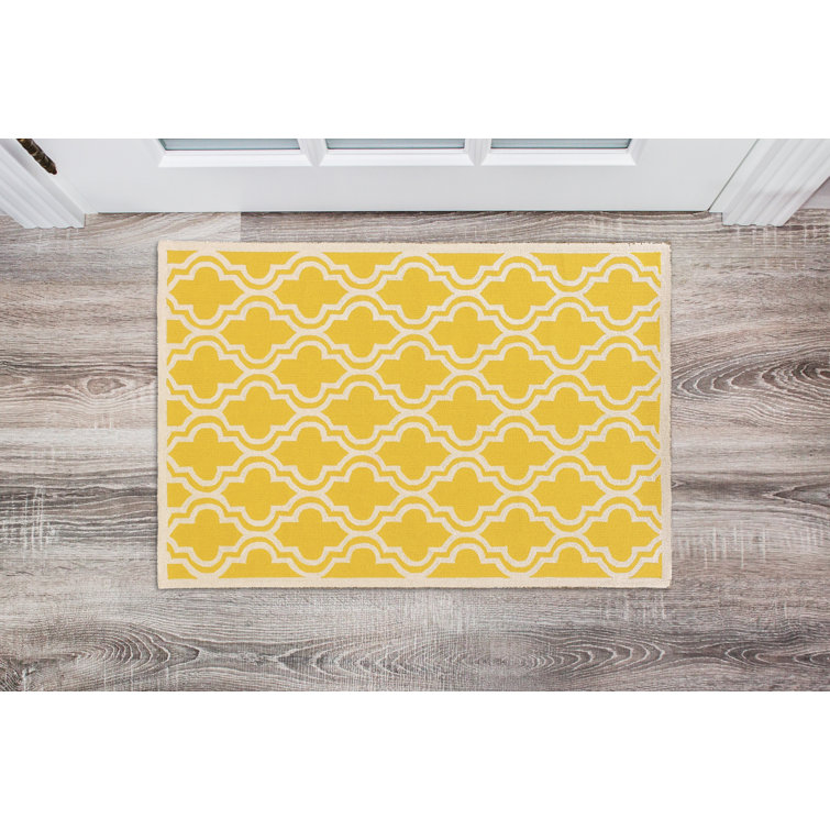 Hand Hooked Wool Geometric Indoor Rug