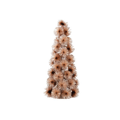 Blush Tinsel Ball Tree with Glittered Beads