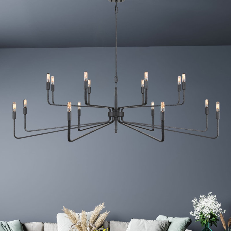 Anacelia 16-Light Tiered Candle Style Chandelier