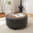 Eniyah Round Cocktail Ottoman with Storage-927757457