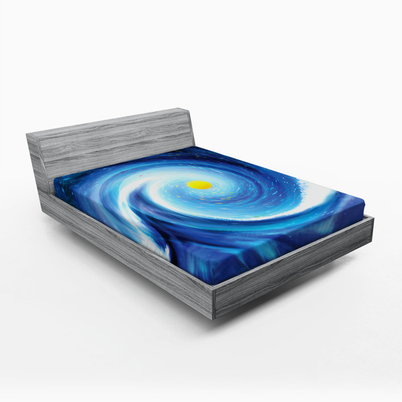 Microfiber Abstract Fitted Sheet, Queen Fitted Sheet