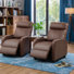 Fauteuil de massage en cuir PU, siège de cinéma maison avec fonction de massage