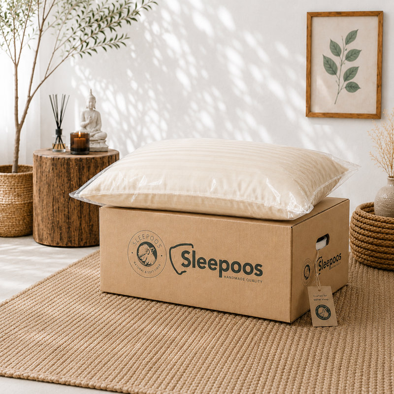 Alegra 100% Cotton Handmade Natural Pillow