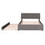 Lit plateforme tapissier Teddy