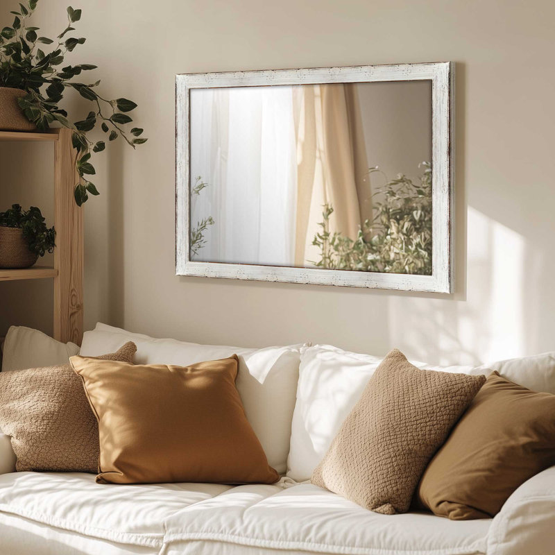 Miroir Country, Blanc mat, 47,5 po x 35,5 po