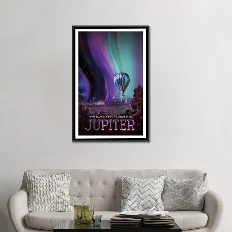 « visions of the future series : jupiter », impression sur toile, H 26 po x l 18 po x P 1,5 po, Toile avec cadre noir