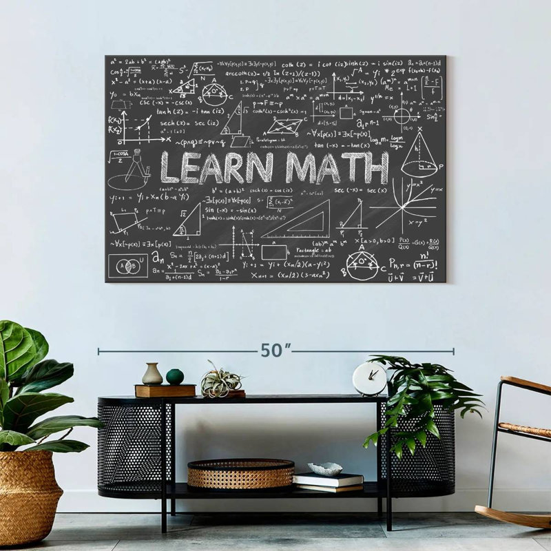Math Canvas Print, 32" H x 48" W x 1.25" D