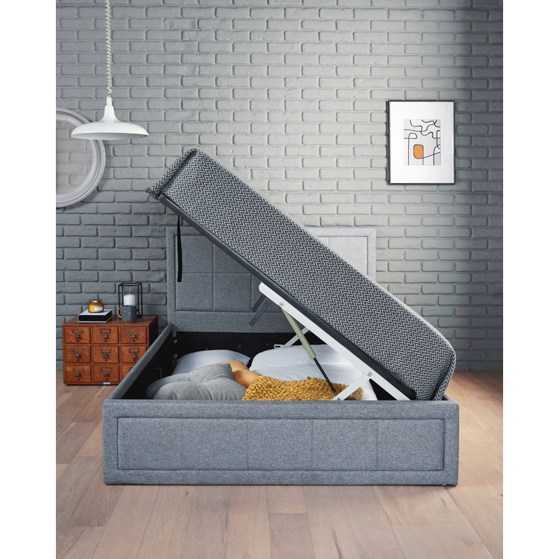 Ethredge Upholstered Lift Up Storage Bed, Double (4'6)