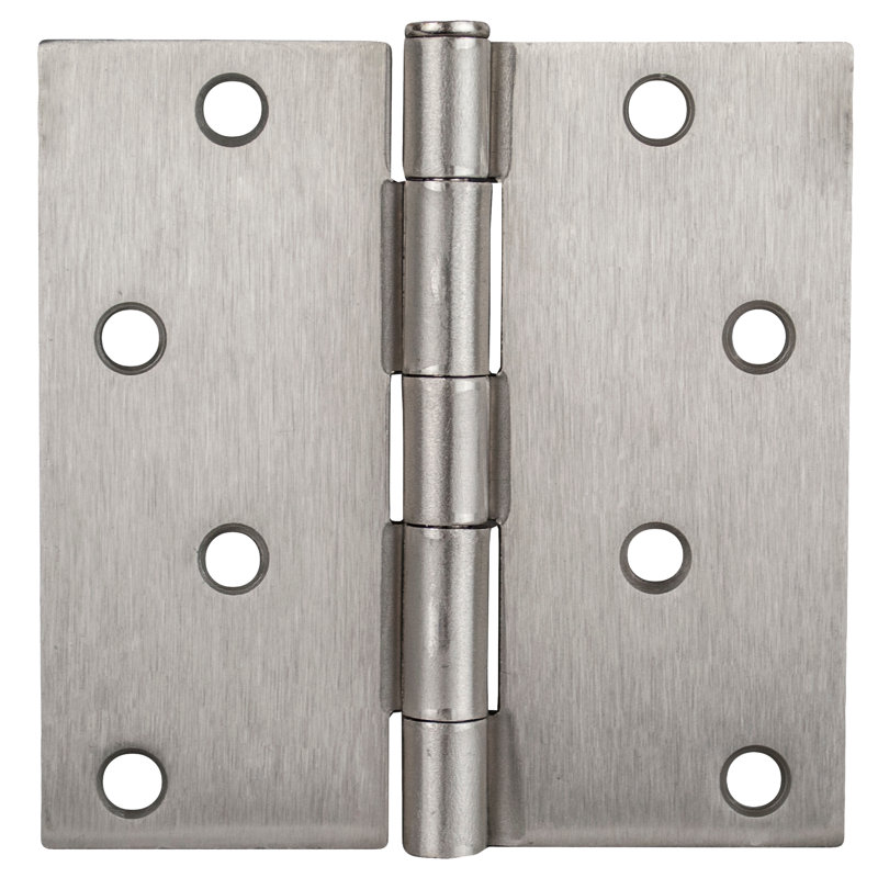Charnière en acier à roulement simple 4 po x 4 po, Zinc