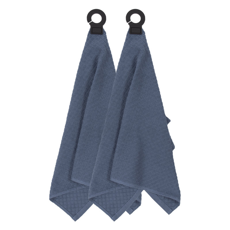 Essuie-mains de cuisine à crochet et à suspendre, Bleu