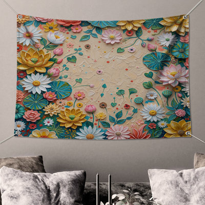 Tapisserie murale «Flowers»