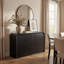 Buffet moderne à 3 portes de 47,24 pouces avec bords incurvés et tablettes de rangement-1184338696