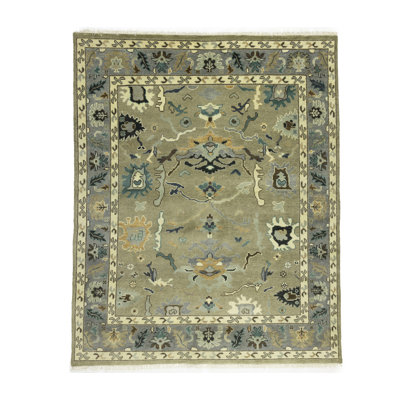 Tapis rectangulaire en laine 8 pi 1 po x 9 pi 11 po Shavona