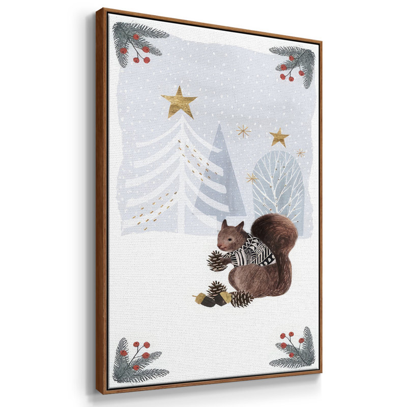 " Cozy Christmas Collection B ", Walnut, 37" H x 25" W x 1.5" D