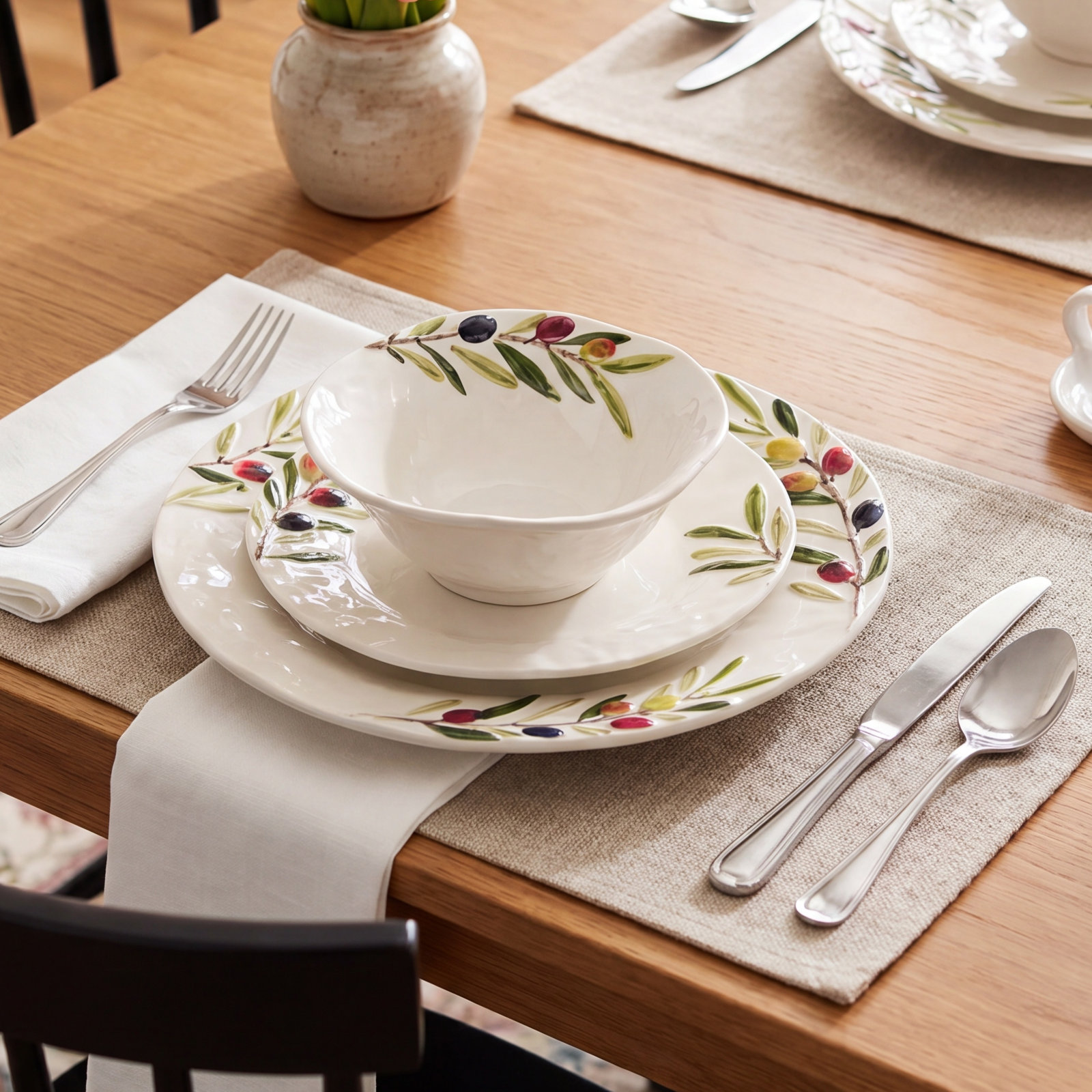 Olival Earthenware Dinnerware Set