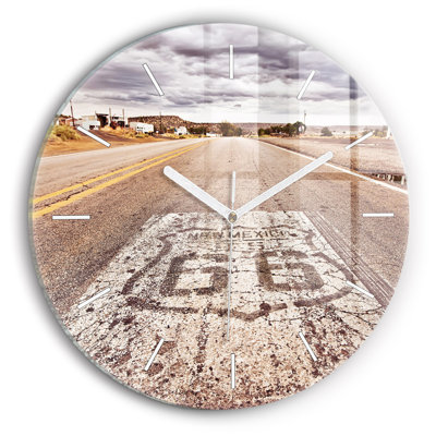 Glass Wall Clock