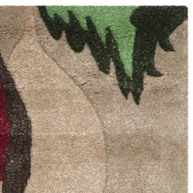 Bella 48" x 31" Multicolor Hand-Tufted Wool Area Rug