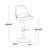 Studded Marcel Adjustable Barstool With Rounded T Footrest - Set Of  2-109578078-121973130