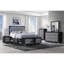 Lit double Elsa avec rangement noir et gris Elsa-1146940831-1146940832