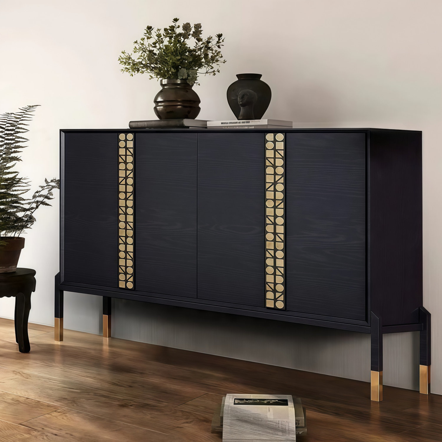 Liu's ink furniture Modern Four-Door Sideboard | Wayfair