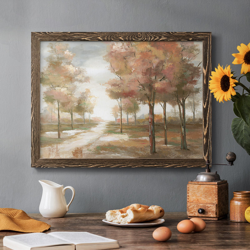 «Pastel Park», reproduction sur toile flottante, Noyer, H 14 po x l 20 po x P 1,5 po