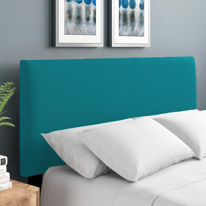 Erian Upholstered Headboard, Velvet, Single (3'), Mallard