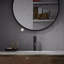 Robinet de lavabo de salle de bain noir moderne et moderne, robinet d'eau chaude et froide