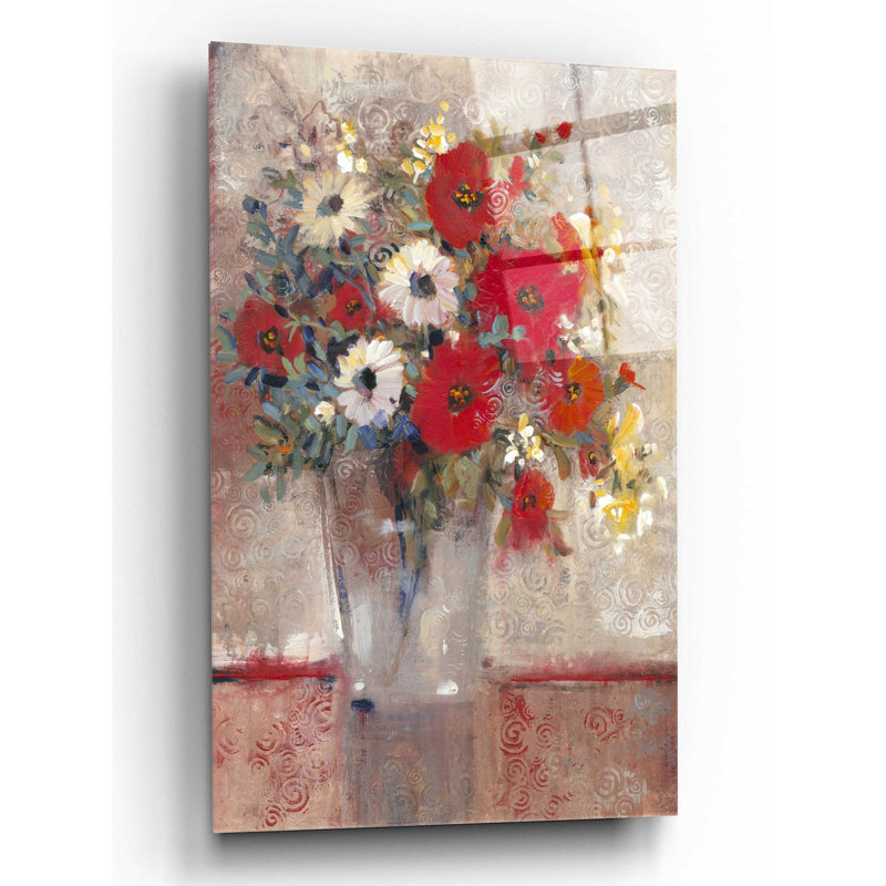 Art mural en verre acrylique épique «Curly Still Life II» par Tim O'Toole, 16 po x 24 po, H 24 po x l 16 po x P 0,2 po