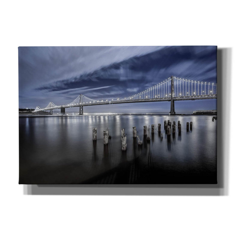 «The Bay Lights» par Toby Harriman Visuals, H 18 po x l 26 po x P 0,75 po