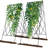 Cucumber Trellis 2 Pack, Foldable A-Frame Garden Trellis For Raised Bed Garden Grow Support With Plant Support Clips, Twist Ties, Plastic Ties, For Cucumber,Tomato, Climbing Plants And Flowers