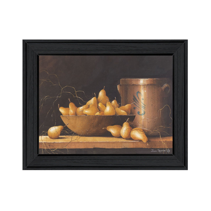 "Pears and Crocks", art mural encadré pour le salon et la maison par John Rossini