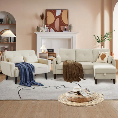 Susete 3 - Piece Living Room Set