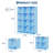 Cube Modular Entryway Storage Cabinet-Lightweight PVC Organizer Shelf Stackable Design Blue-733873194