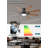 52 inch Ceiling Fan with Light, 6 Speeds Reversible Low Profile Ceiling Fan with Light and Remote/APP Control, 3 Color Temp+Dimmable RGB, 8 Blades, Flush Mount Quiet Ceiling Fans, Brown-130056862