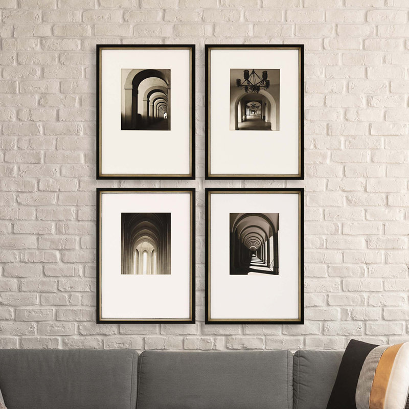 Arches In Light par Langdon - ensemble de 4 reproductions de cadres photo