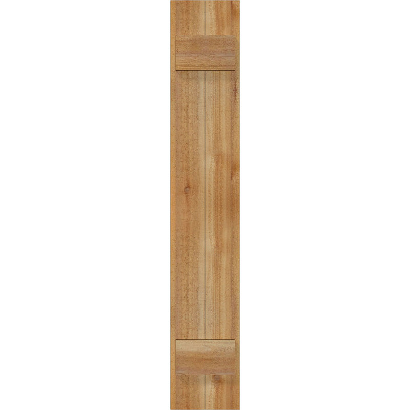 TimberCraft 5 3/8 "planches jointes à panneaux n-batten, cèdre rouge de l'Ouest (par paire), 10 3/4 po, 40 po