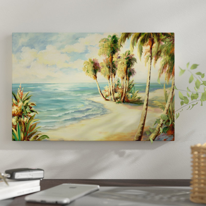 «Tropical VIII», reproduction sur toile, H 18 po x l 26 po x P 1,5 po, Pas de tapis, Toile tendue