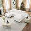 Canapé modulaire 86,5 po en forme de U avec poches de rangement 2 repose-pieds mobiles en chenille 5 places-465828018