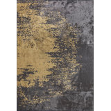 Rapture Gray/Yellow Luxury Area Rug