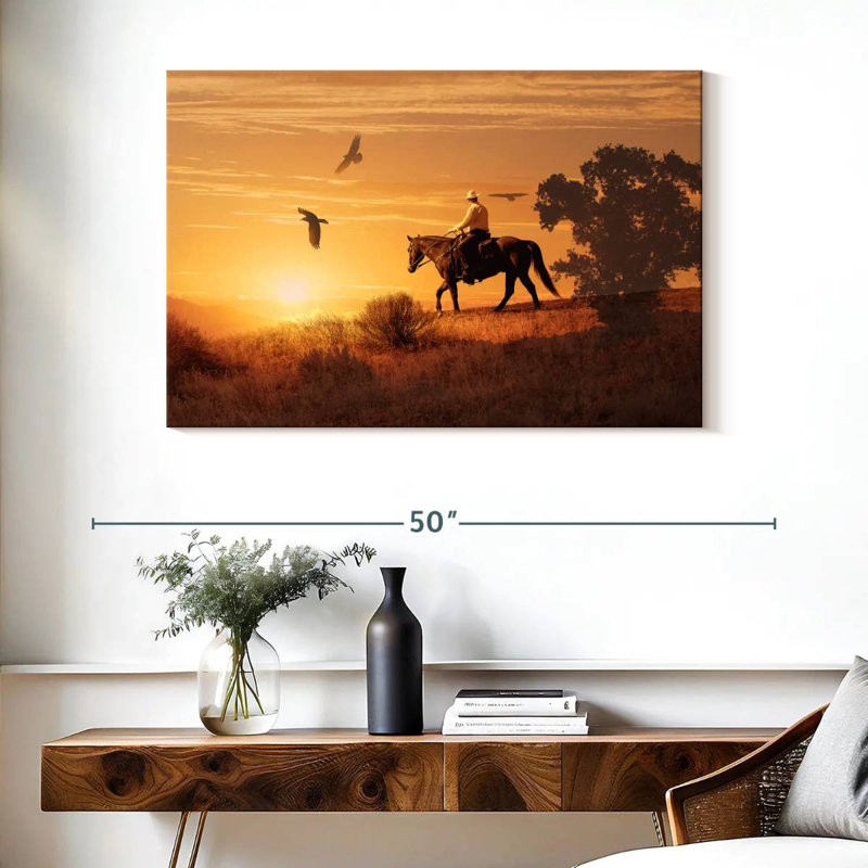 Lelar Lonely Cowboy, 26" H x 39" W