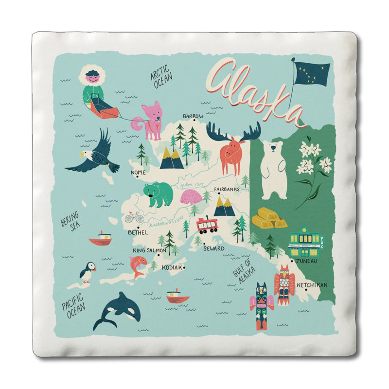Paquet de 4 sous-verres East Urban Home