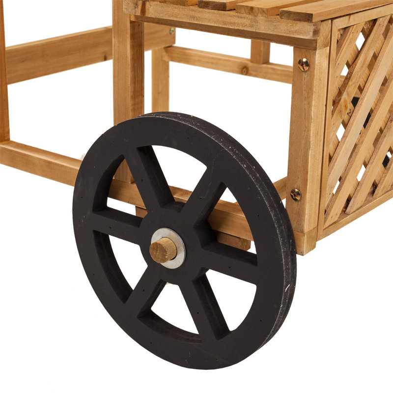 Suresnes 71cm W Manufactured Wood Merchandiser with Wheels