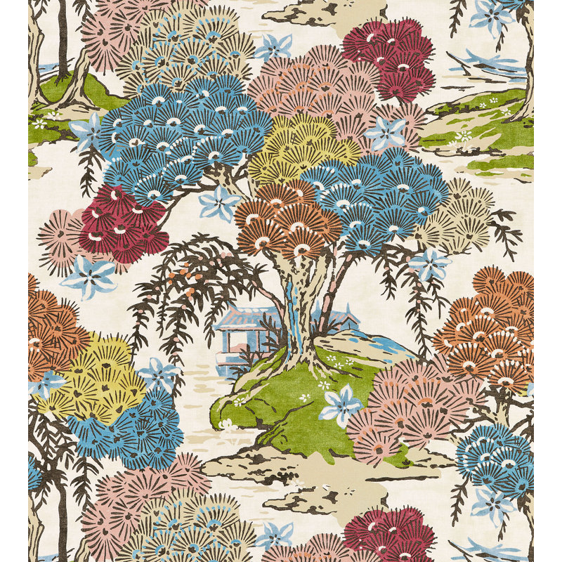 Tissu Pacifica Sea of Trees, Lever de soleil
