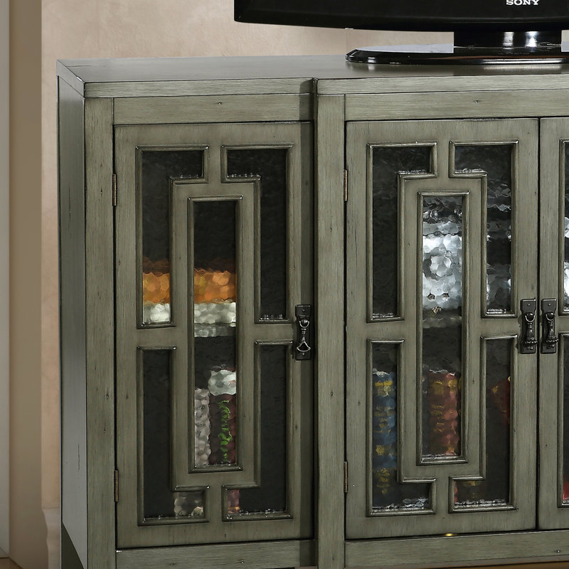 Alexjandro Unfinished TV Stand for TVs up to 65", Antique Earth Green