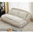 Double Human Dog Bed, Lazy Sofa, Loveseat, Fits You & Pets, Extra Large Floor Couch, Can Sit Or Lie Down, 2-In-1, 5 Adjustable Position, Plump Pillow, 2 Seat, Chenille, Beige-2058583344
