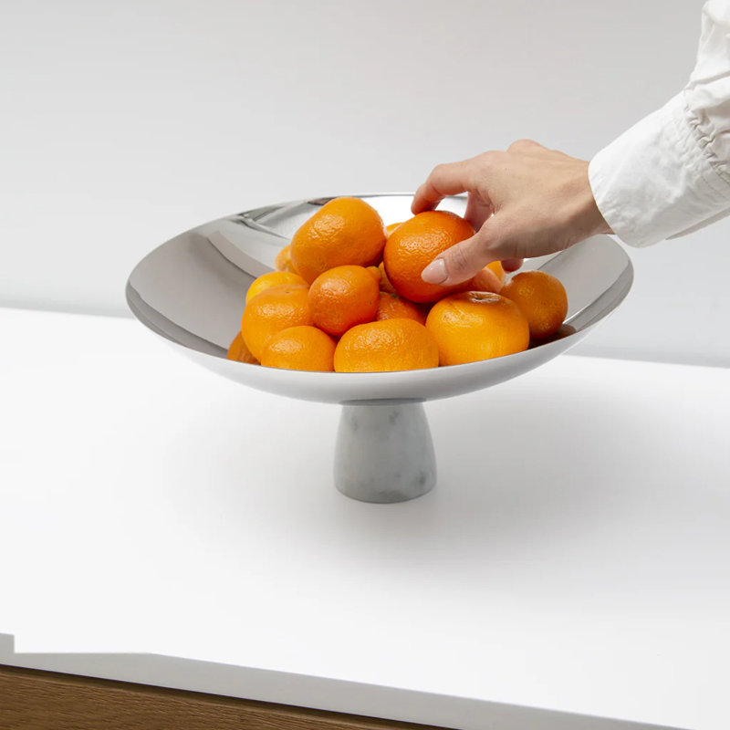 Anna New York Fruit Bowl, Silver