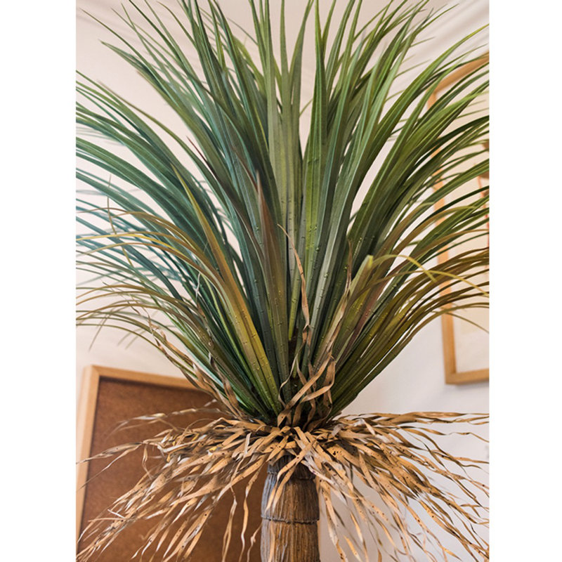 Faux Palm Tree in Pot, 43.3" H x 27.5" W x 10" D