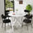 5 - Piece Round Pedestal Dining Set-727688982-727688976