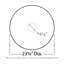 Médaillon de plafond en polyuréthane décoratif 23-5 / 8 po x 3-1 / 2 po